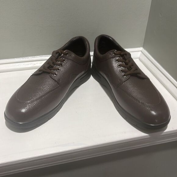 DREW Men’s Dk Brown Walker II Oxford Shoes with Brown Laces-size 13M - Picture 6 of 7